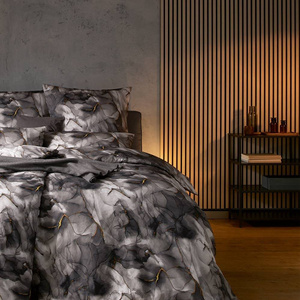 Pościel 200x220 2x70x80 7949 antracyt 920 mako satyna Marble