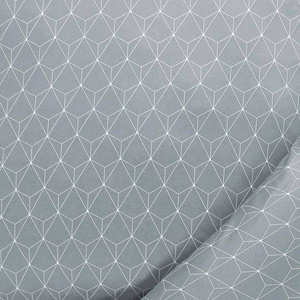 Pościel mako interlock jersey 160x200 2x70x80 Estella Tizian srebrna