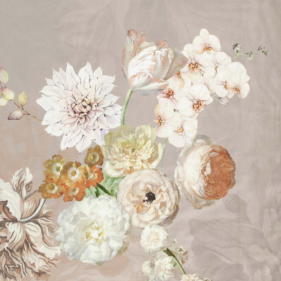 Pościel satyna mako 160x200 2x70x80 Estella Danika beżowa