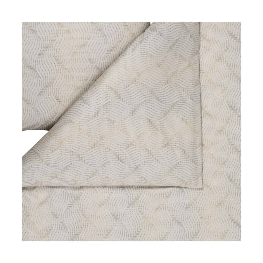 Pościel mako interlock jersey 160x200 2x70x80 Estella Ruben kremowa