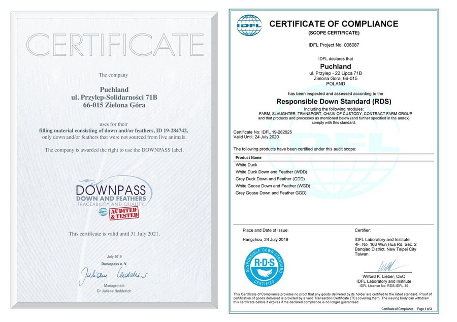 KOŁDRA PUCHOWA VIP BATYSTOWA 200x220 ZIMOWA BIAŁA