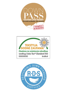 PODUSZKA PÓŁPUCHOWA SILVER SYBERYJSKA 50X70 NISKA RÓŻOWA