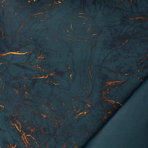 Pościel satyna mako 160x200 2x70x80 Estella Raphael ciemnoturkusowa