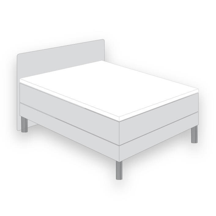 Prześcieradło 180-200x200x7 Zwirn Jersey Topper 6950/475