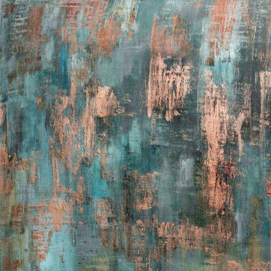 Pościel satyna de lux 160x200 2x70x80 Estella Juliano turkusowy